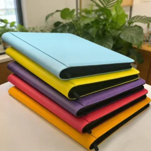 Vintage Customizable PU Leather 9-Pocket Waterproof Zipper-Closure Wedding Photo Album