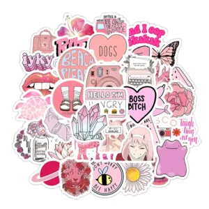 Vintage Die-Cut Waterproof Adhesive Stickers Customized Logo Shape Decorative Labels