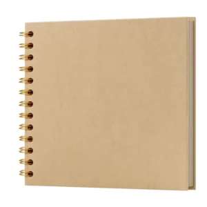 Vintage Hardcover Kraft Paper Scrapbook Album 8/10 Inch 20 Sheets 40 Pages for DIY Craft Keepsake Gift