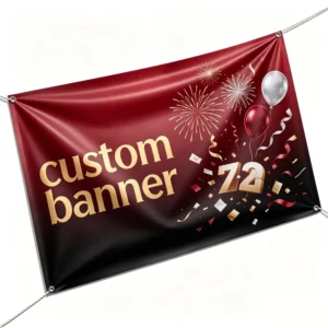 Vinyl Banner Heavy-Duty Full-Color Print PVC Flex Banner for Country Club Event Sign