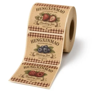 Vinyl Scratch-Off Jam Jar Labels, Waterproof, Self-Adhesive, Custom Natural Organic Design