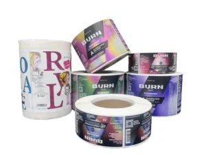 Vinyl Self-Adhesive Oblong Waterproof Sticker for Packaging and Consumer Electronics