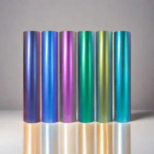 Vinyl Supplier Reusable Chameleon PU 3D Heat Transfer Vinyl Roll for T-Shirts