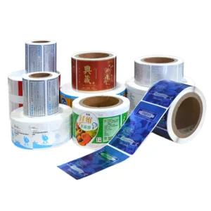 Vinyl Waterproof Adhesive Labels Customizable Sticker CMYK Rectangular Inkjet Printing Transparent Gold Packaging