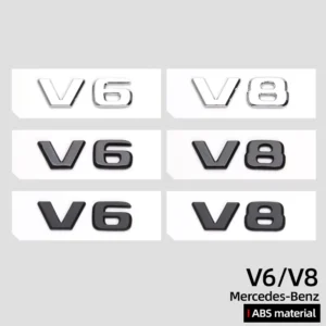 Vito 3D Side Fender Displacement Label Sticker, V6 V8