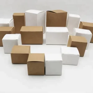 WLT1-153 Custom Recycled Small Folding Kraft Gift Paper Box