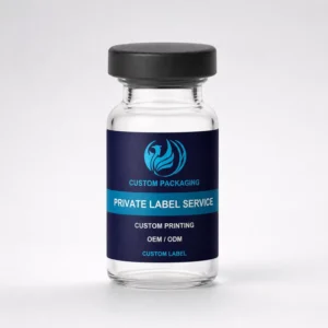 Warranty Seal Vial Print Label with Gold Bronzing Finish for Roll Application