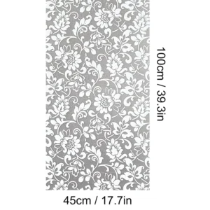 Water Proof Glass Decorative Sun Flower Decals Film Plant Printing Window Stickers for Home