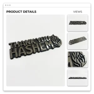 Water-Resistant UV-Resistant 3D Chrome ABS Car Stickers, Auto Emblems, and Badges