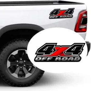 Waterproof 4X4 Off-Road Vehicle Vinyl Wrap Decal for Cars, Trucks, and Pickups