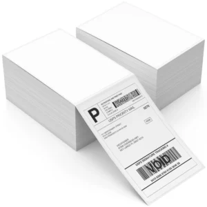 Waterproof 4×6 Fan Fold Shipping Label Envelope 100x150mm White Blank Thermal Label