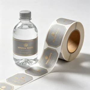Waterproof Adhesive Vinyl Labels for Beverage Bottles, Custom Printing Packaging Stickers