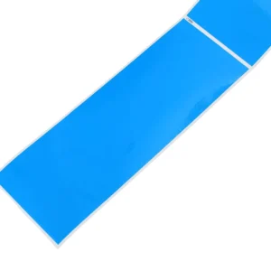 Waterproof Blue Void Self-Adhesive Roll Stickers with Custom Pattern for Logistics Security Labels