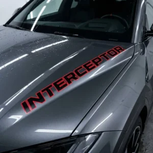 Waterproof Bonnet Decals Anti-UV PVC Racing Stripes Hood Stickers for SUVs and Muscle Cars