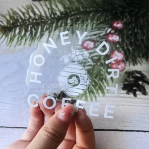 Waterproof Clear Vinyl Bottle Glass Label Sticker