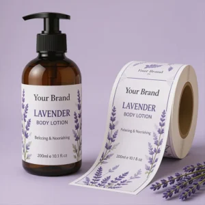 Waterproof Cosmetic Bottle Labels for Beauty Products