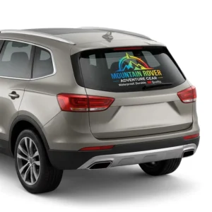 Waterproof Custom Car Rear Window Promotional Decal Sticker UV Resistant Outdoor Business Advertising Vinyl Graphics