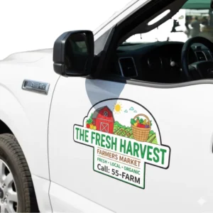 Waterproof Custom Company Logo Car Magnetic Bumper Stickers