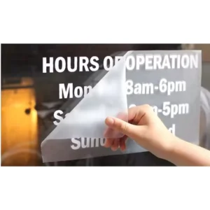 Waterproof Custom Die Cut Vinyl Lettering Window Sticker