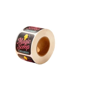 Waterproof Custom Ice Cream Adhesive Labels