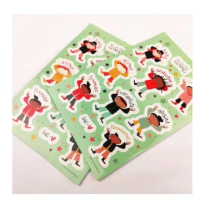 Waterproof Custom Logo Self-Adhesive Vinyl Kiss-Cut Sticker Sheets