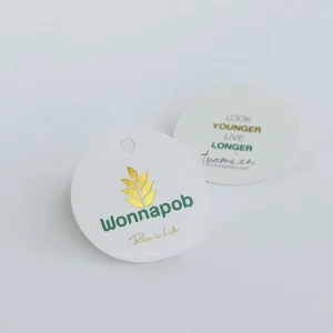 Waterproof Custom Printed Logo Sustainable White Paper Labels for Garments
