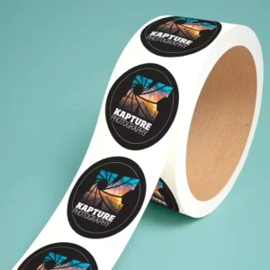 Waterproof Custom Round Paper Digital Roll Labels