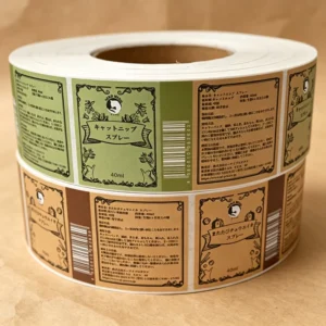 Waterproof Custom-Size Square Sticker Paper Labels for Packaging Boxes and Bags for Groceries