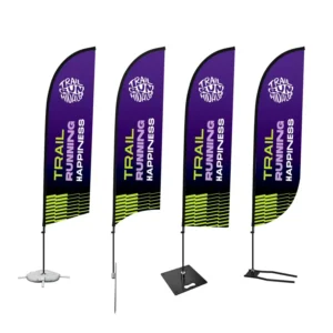 Waterproof Custom Teardrop Beach Flag Outdoor Feather Flag