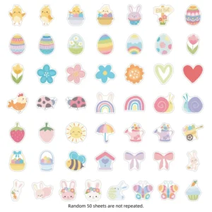 Waterproof Decorative Cartoon Graffiti Stickers Self Adhesive Digitally Printed PVC Vinyl Partially Die Cut Stickers