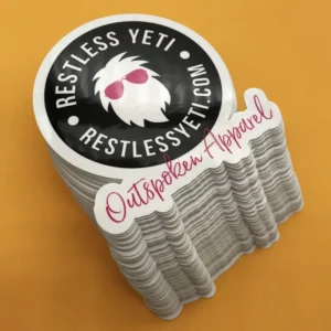 Waterproof Die-Cut Self-Adhesive Custom Logo Stickers