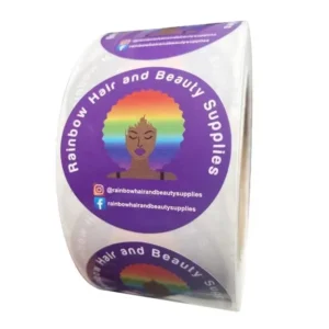 Waterproof Eco-Friendly Anti-Counterfeit Custom Logo Printing Permanent Adhesive Cardboard Stickers and Labels for Rings