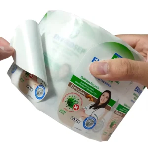 Waterproof Hand Sanitizer Label Rolls, Private Label Stickers for Gel and Foam Packaging