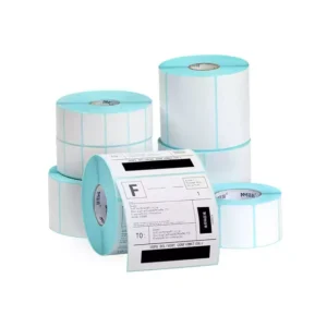 Waterproof Heat-Resistant Custom-Size Adhesive Thermal Paper Labels for Logistics