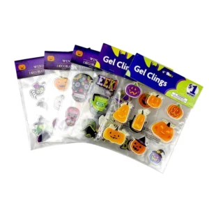 Waterproof Holiday Decoration Eco-Friendly Gel Window Cling Stickers
