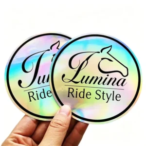Waterproof Holographic Glitter Effect Vinyl 3D Embossed Decorative Stickers for Scrapbooking and DIY Crafts