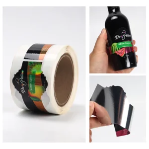 Waterproof Logo Packaging Bottle Vinyl PET Die Cut Label Roll