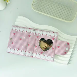 Waterproof Mini Gloss-Laminated Photo Album Idol Photocard Storage Holder with PP Cover for Kpop Fan Collection