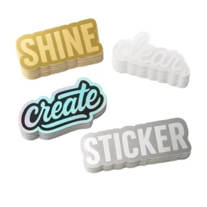 Waterproof Oil-Proof PVC Holographic Vinyl Die-Cut Adhesive Labels UV