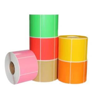 Waterproof Oil-Proof Solid-Color Thermal Paper Labels with Strong Adhesive