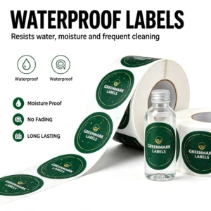 Waterproof PP Self-Adhesive UV-Resistant Vinyl Glossy Offset-Printed Cold Labels