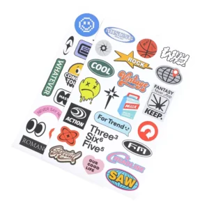 Waterproof PVC Removable Transparent Die-Cut Cartoon Decorative Stickers