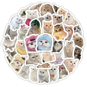 Waterproof PVC Vinyl Cartoon Pattern Die-Cut Custom Stickers for Pets, Dogs, Holidays, Computers, and Mobile Devices