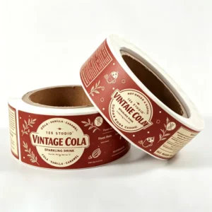 Waterproof Packaging Bottle Roll Labels for Food Cosmetic Custom Logo Adhesive Stickers