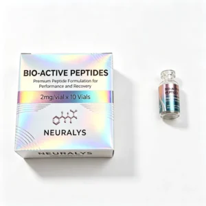 Waterproof Peptide Packaging Vinyl Labels and Cartons with Hologram, Logo, Colors and Typography