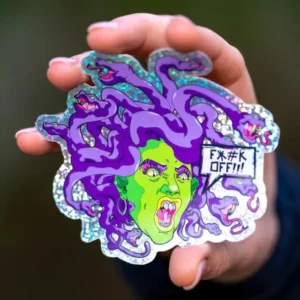 Waterproof Personalized Journal Die-Cut PVC Vinyl Anime Cartoon Custom Holoram Glitter Stickers