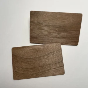 Waterproof RFID/NFC Walnut Wood Hotel Key Card with Custom Logo