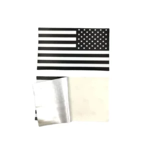 Waterproof Reflective American Flag Car Bumper Sticker, Strong Adhesive, 4 Mil Vinyl