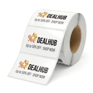 Waterproof Removable Adhesive Discount Sticker Labels and Deal Tags for Supermarket and Exhibition Use