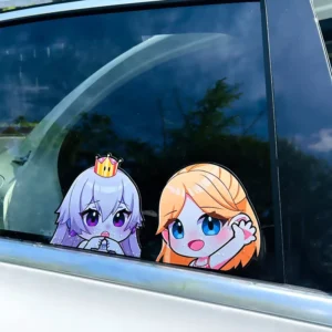 Waterproof Removable Custom Window Family Cartoon Peeker Anime Car Decal Body Stickers